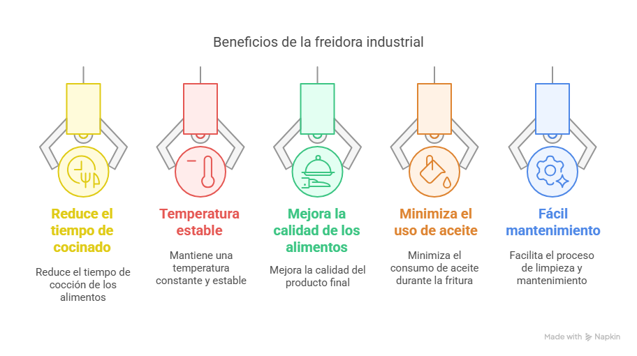 características freidora industrial