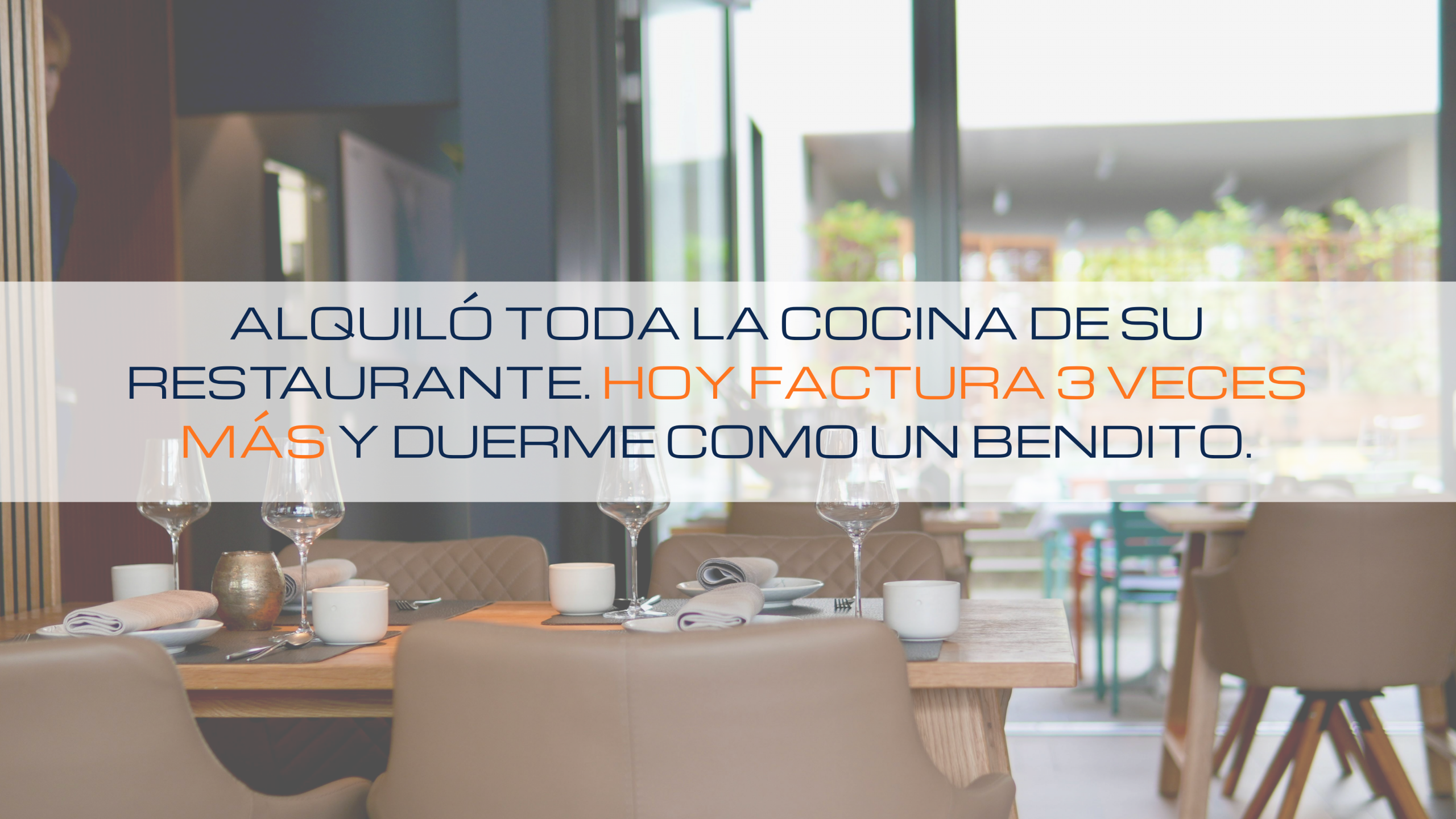 Lee más sobre el artículo 💸 Alquiló toda la cocina de su restaurante. Hoy factura 3 veces más y duerme como un bendito.