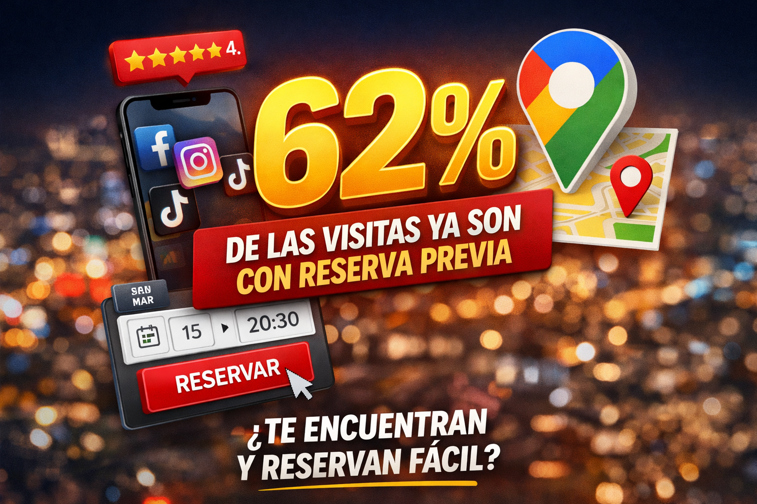 En este momento estás viendo 🚨 Muchos restaurantes no están perdiendo clientes en sala. Los están perdiendo antes, en Google, en Maps y en el proceso de reserva.